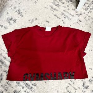 Gymshark Red Crop Top